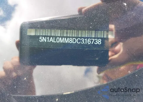 2013 Infiniti Jx35 from USA, damaged, VIN 5N1AL0MM8DC316738